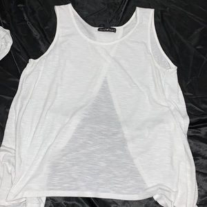 Tank top with an open back